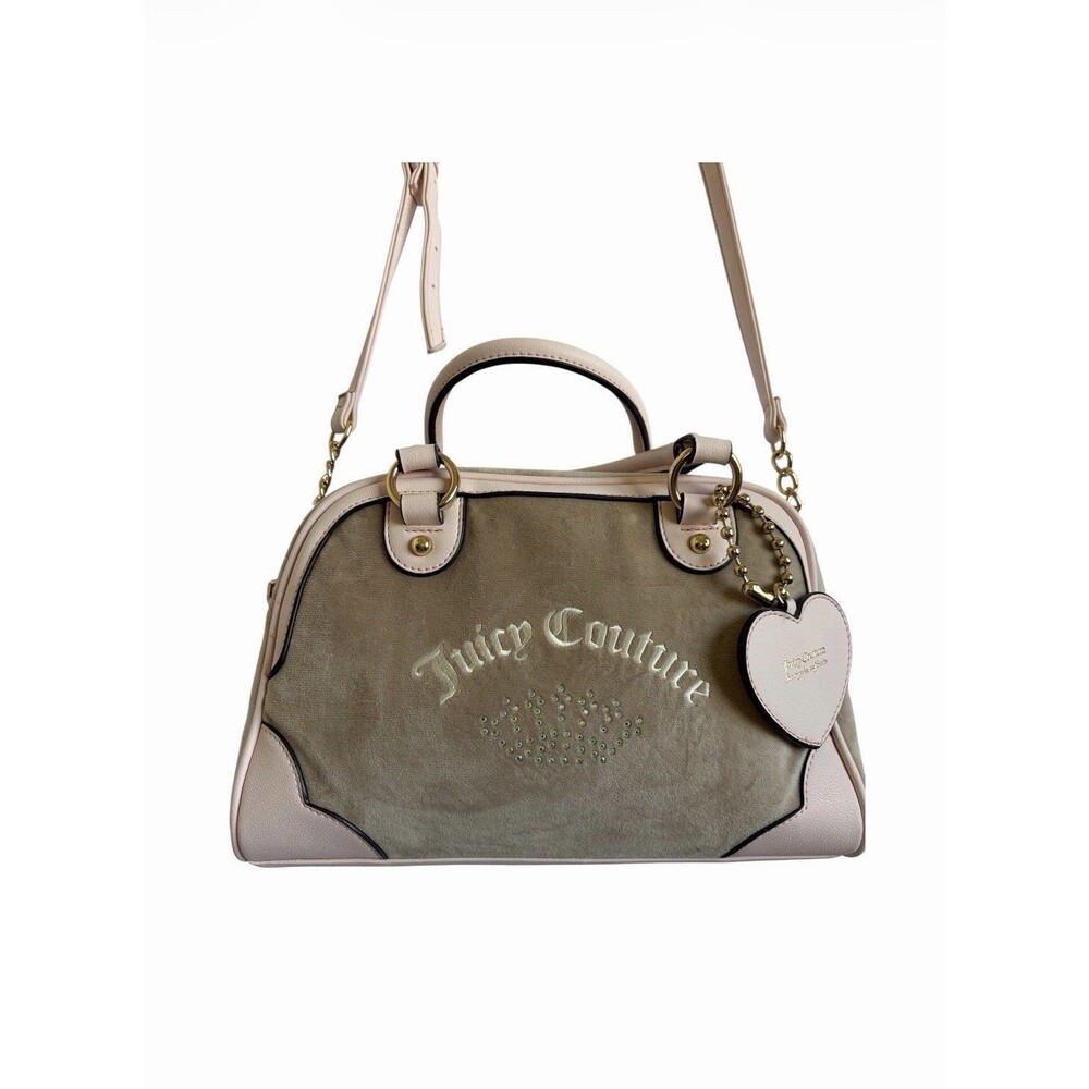 Y2k Juicy Couture Satchel, Beige With Long Strap